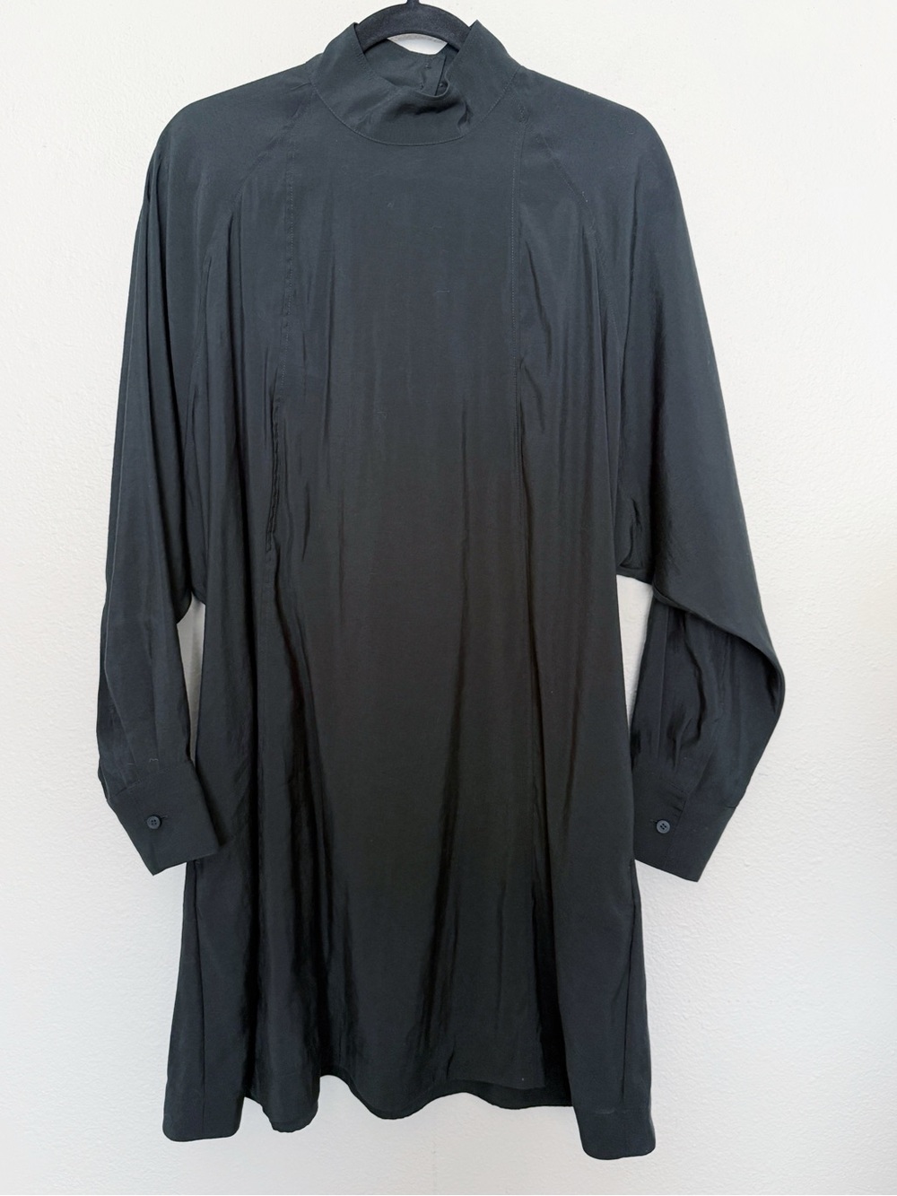 COS Batwing Sleeve Mini Dress High Neck Modal Oversized US 8 - Picture 11 of 12
